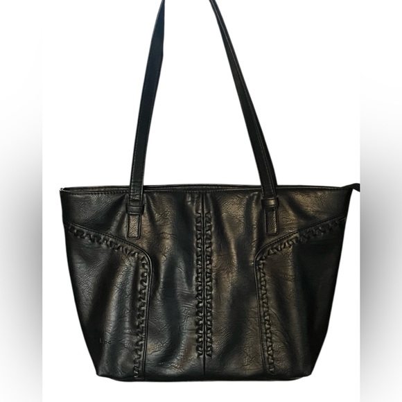 Black b.o.c. Shoulder Handbag Purse Tote Excellent Condition